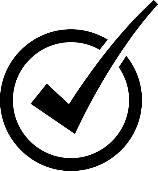 circle tick black